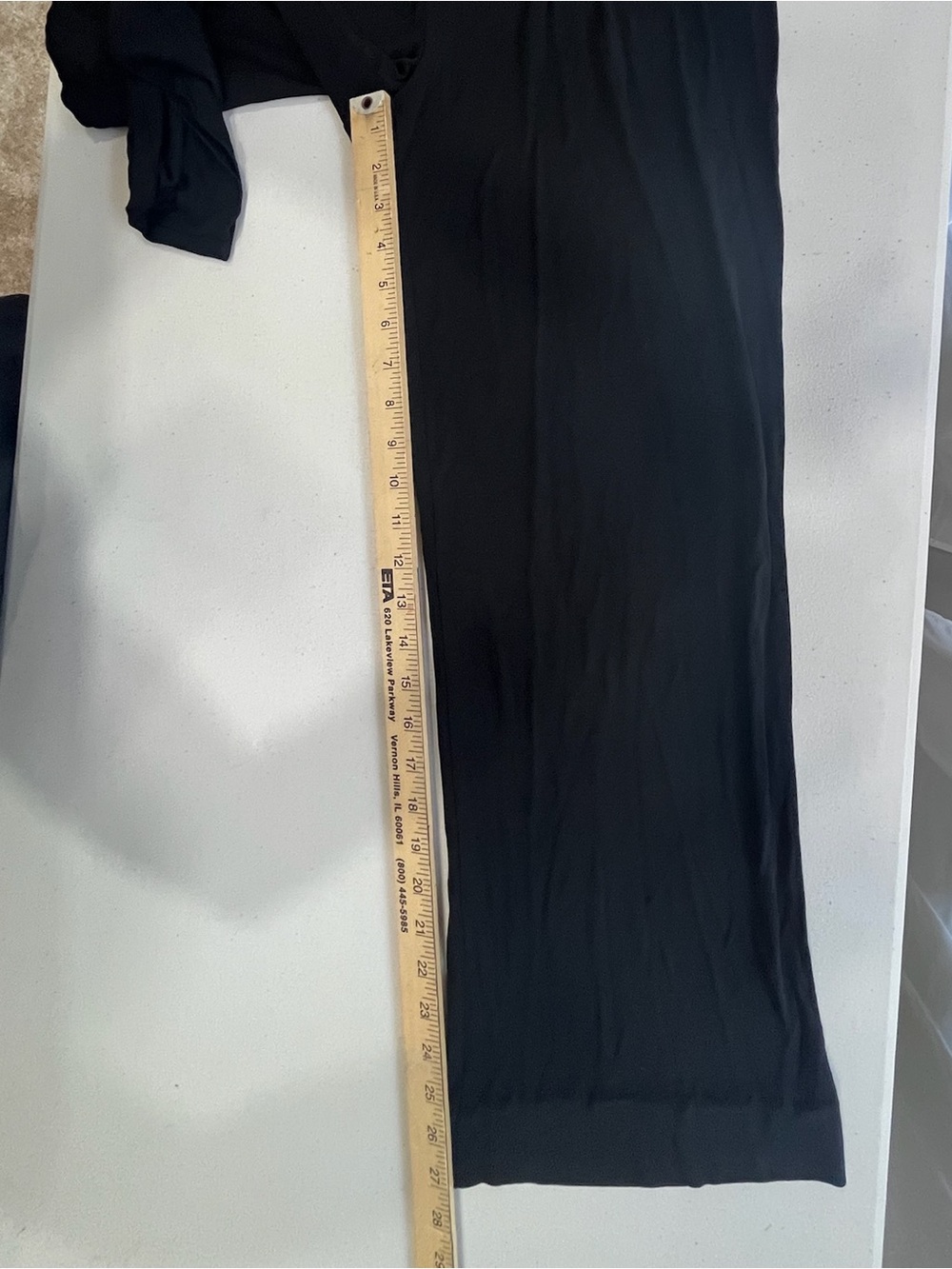 Giorgio Armani Black Pleated Wide Leg Trousers Pants Italy Size 40 US Sz 6 - Picture 9 of 10